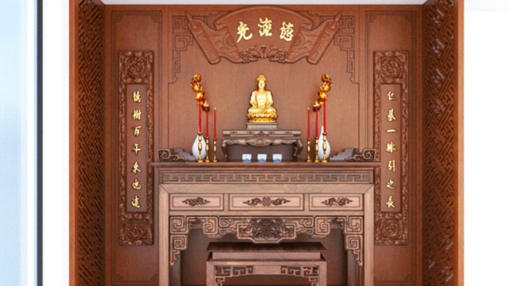 Không gian tụng Chú Đại Bi tại nhà yên tĩnh