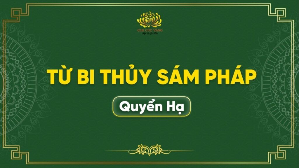 Kinh Từ Bi Thủy Sám trong thời khóa sám hối